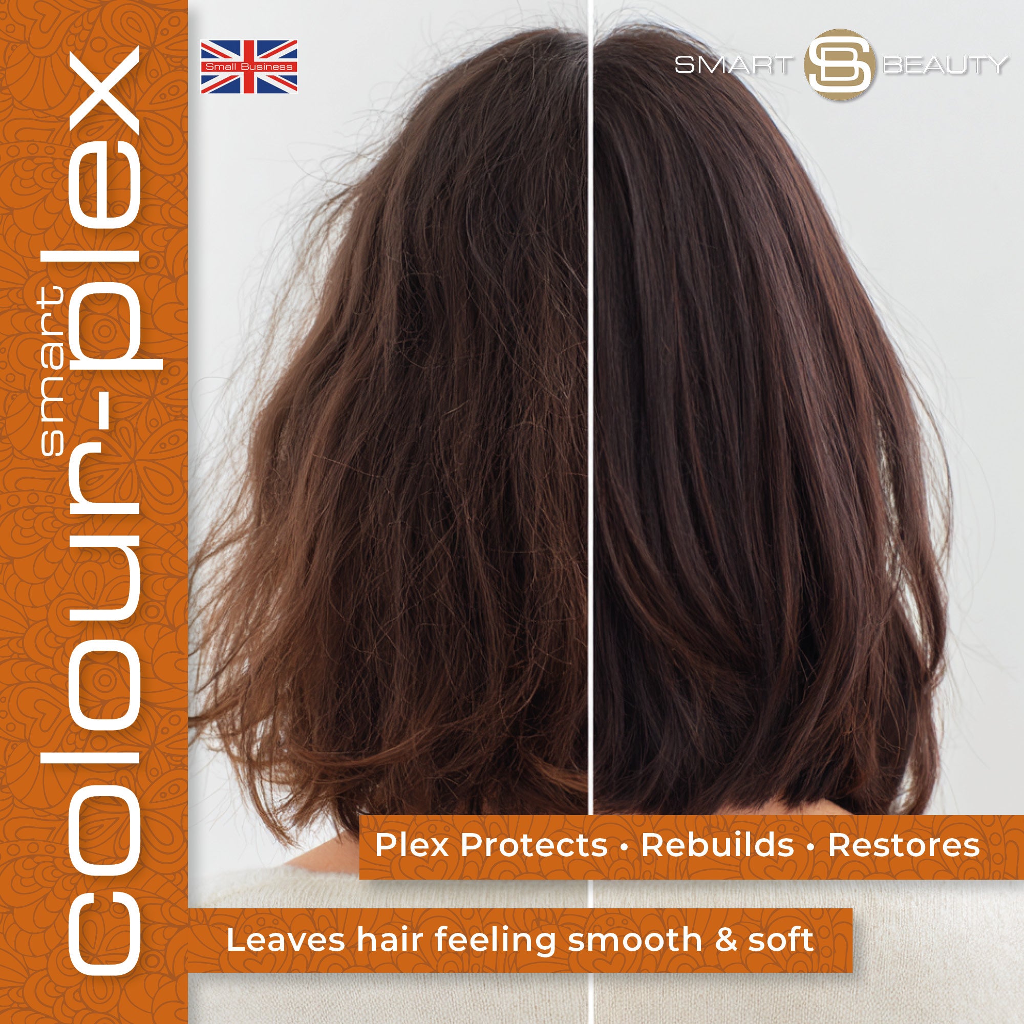 Amber Copper Hair Dye with Added Plex Hair Care Conditioner, Permanent Hair Colour