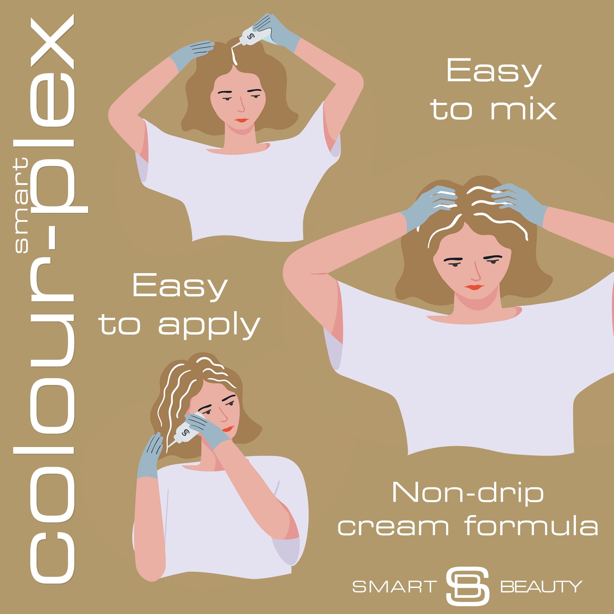 Creamy Blonde Hair Dye with added Plex Hair Care Conditioner, Permanent Hair Color