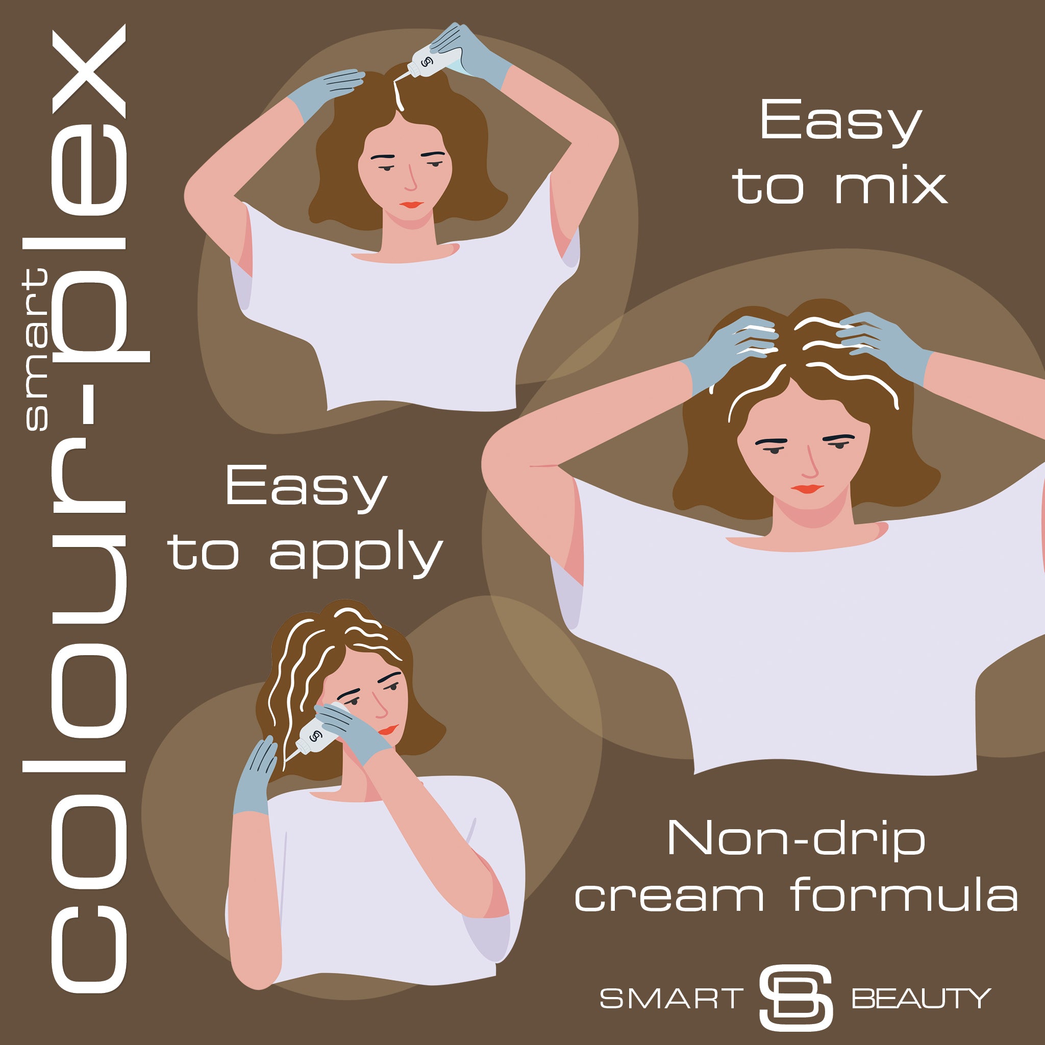 Espresso Brown Hair Dye with Added Plex Hair Care Conditioner, Permanent Hair Color