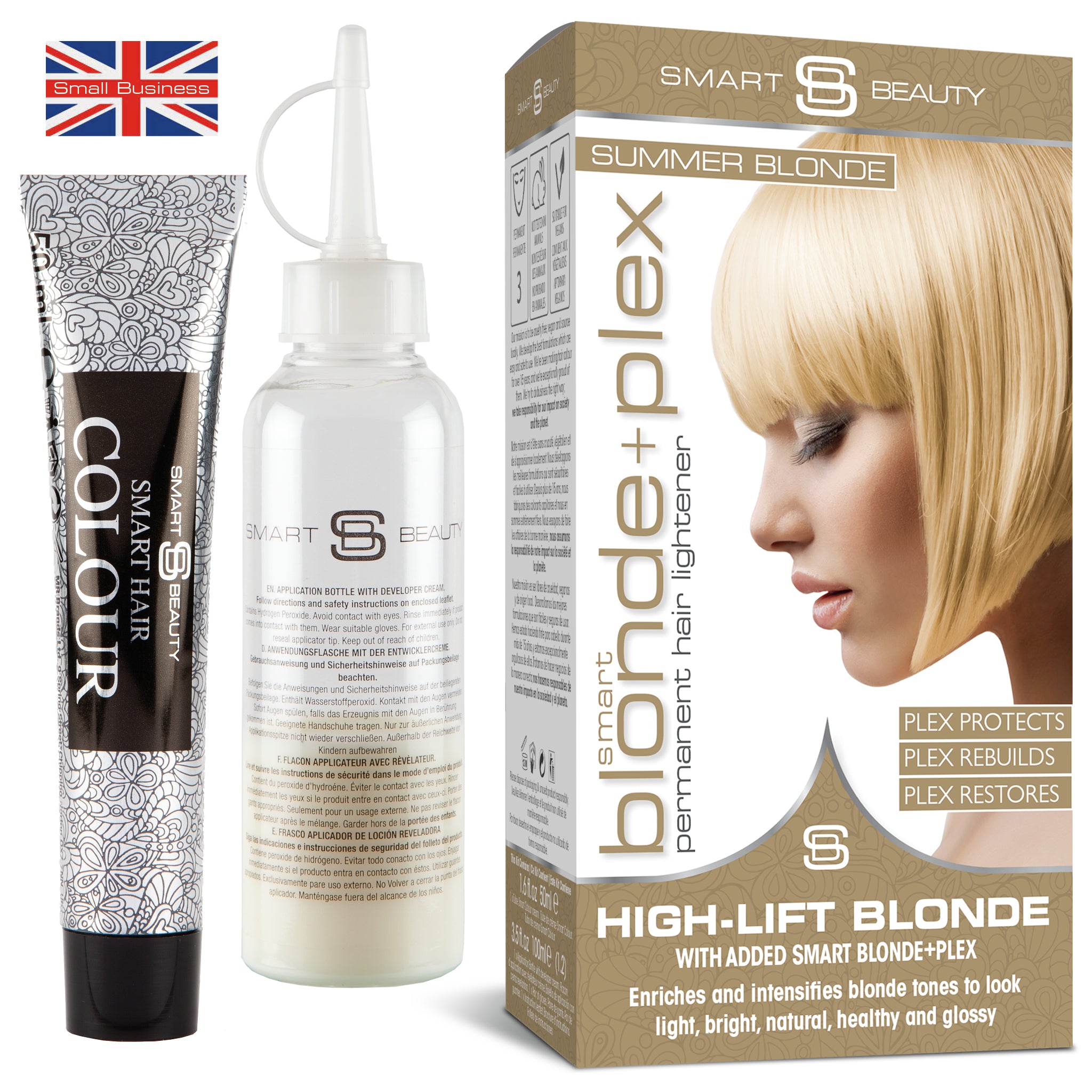 Summer Blonde Hair Dye with Added Plex Hair Care Conditioner, Permanent Hair Colour