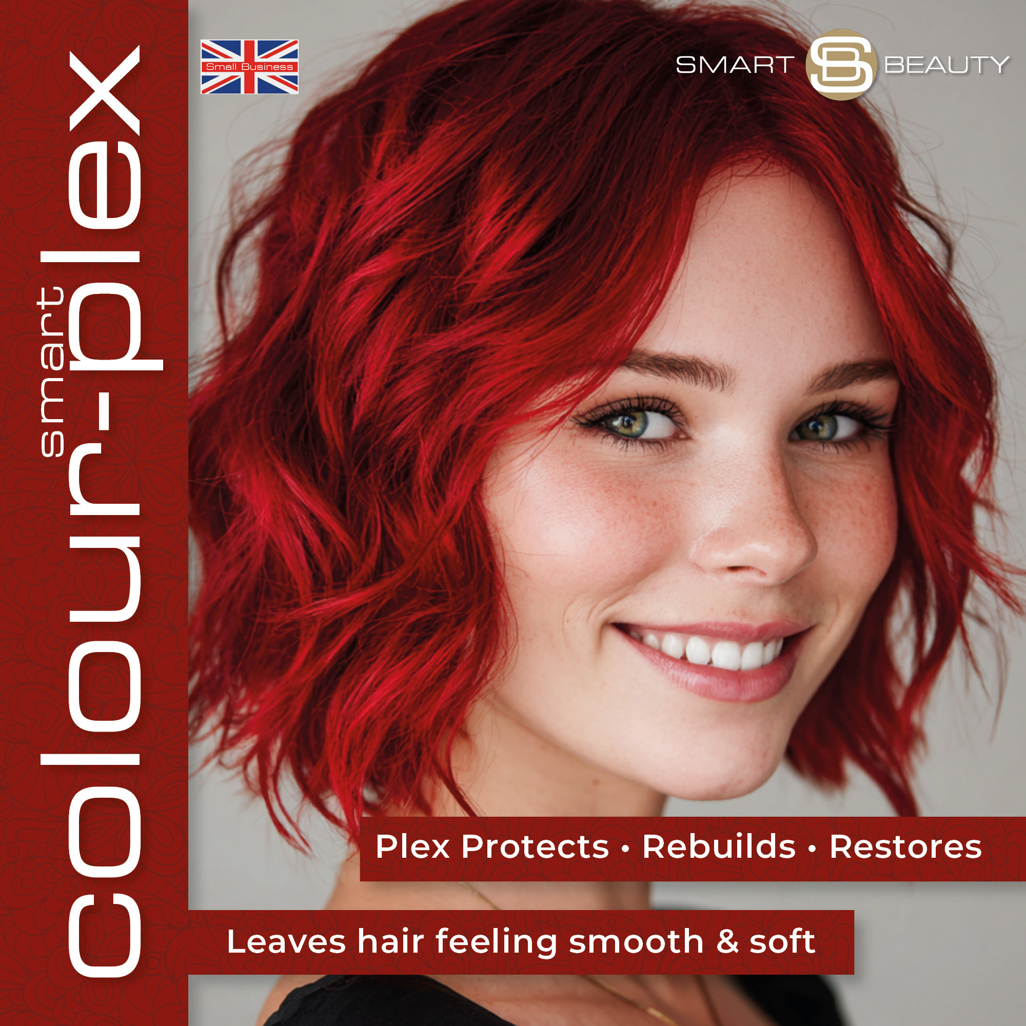 Hollywood Red Hair Dye Permanent with added Plex anti Hair breakage technology, Vegan & Cruelty-Free | Smart Beauty - Image 4