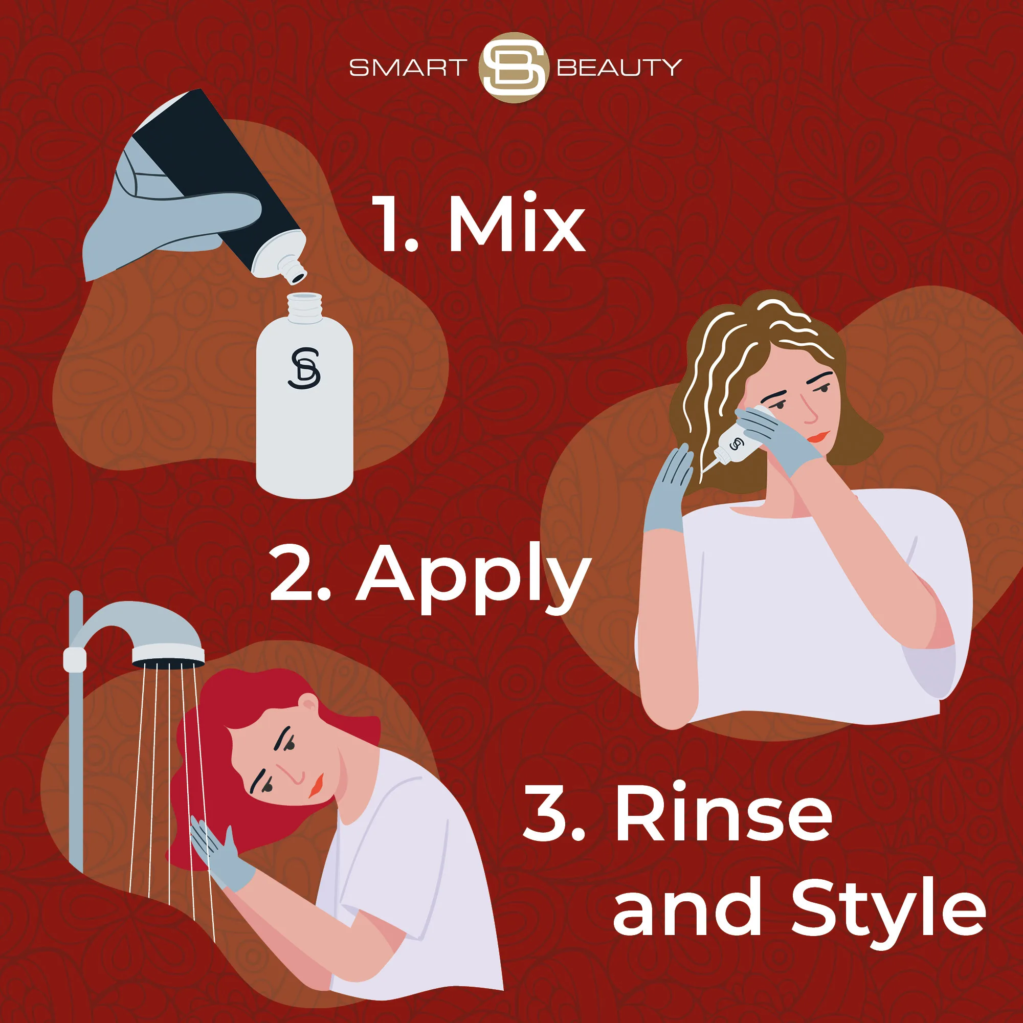 Hollywood Red Hair Dye Permanent with added Plex anti Hair breakage technology, Vegan & Cruelty-Free | Smart Beauty - Image 7