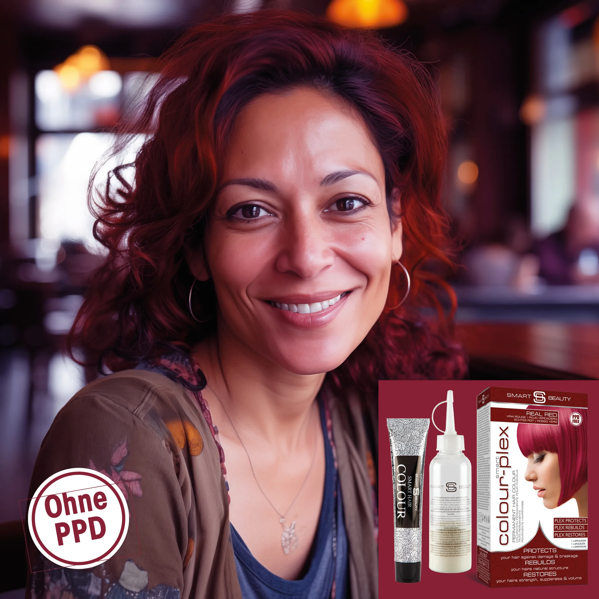 Smart Beauty Dark Red Permanent Red Hair Dye