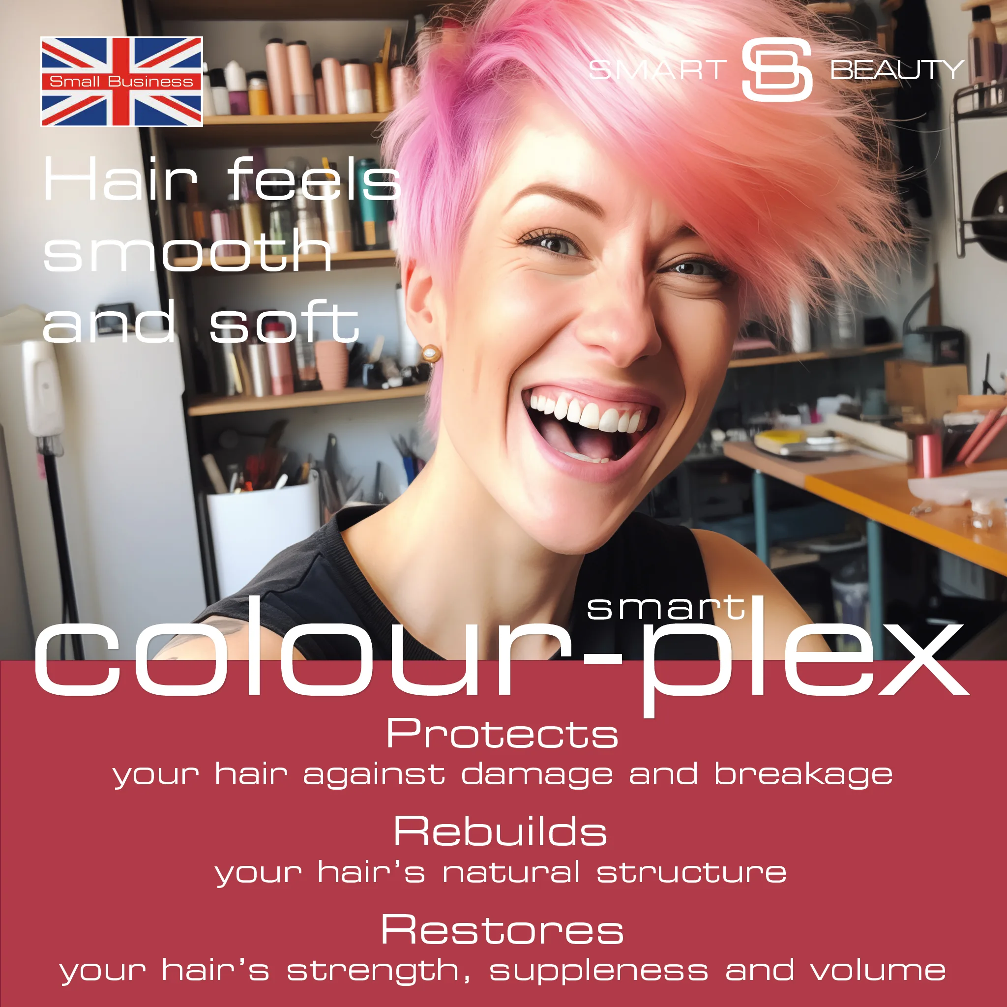 Metallic Rose Gold Hair Dye