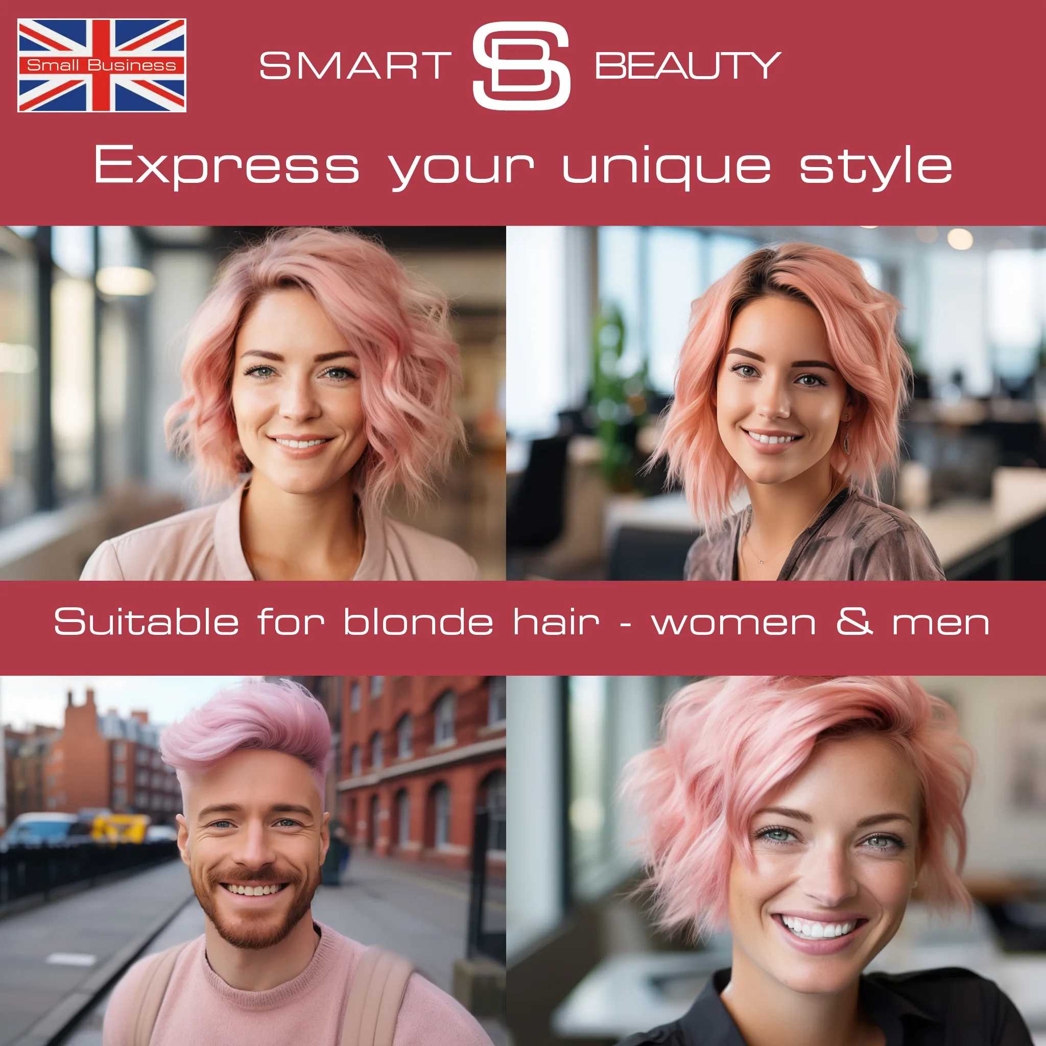 Metallic Rose Gold Hair Dye