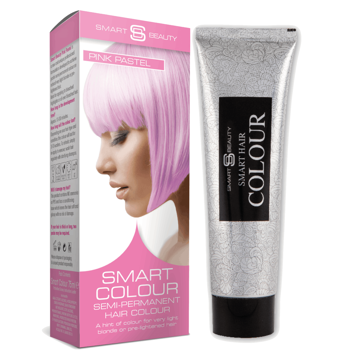 Pastel Pink Hair Dye | Ammonia Free | Semi-Permanent
