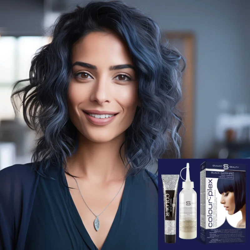 Black Sapphire Permanent Hair Color; blue black hair dye