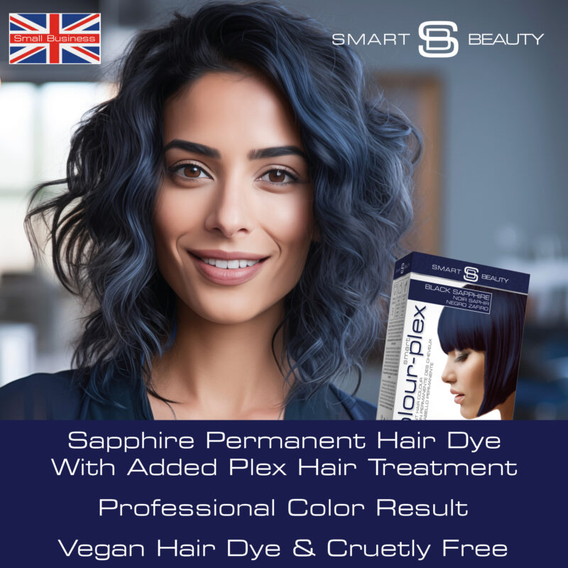 Black Sapphire Permanent Hair Color; blue black hair dye