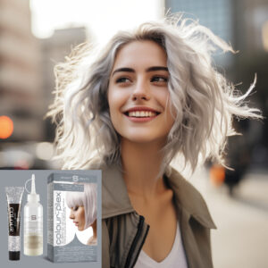 Metallic Silver Hair Dye demi-permanent smart beauty