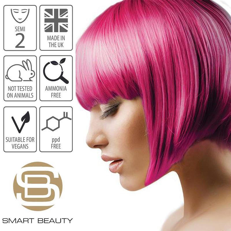 Carmine Pink Hair Dye | Ammonia Free | Semi-Permanent