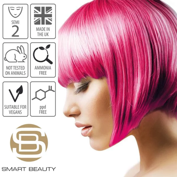 Neon Pink Semi-Permanent Hair Dye
