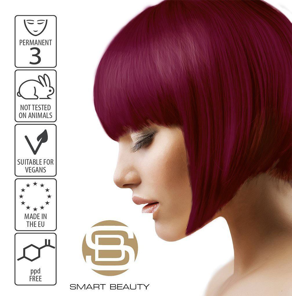 Rich Plum Hair Dye + Plex Anti-breakage Technology