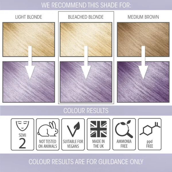 Lilac Haze Purple Pastel Semi-Permanent Hair Dye