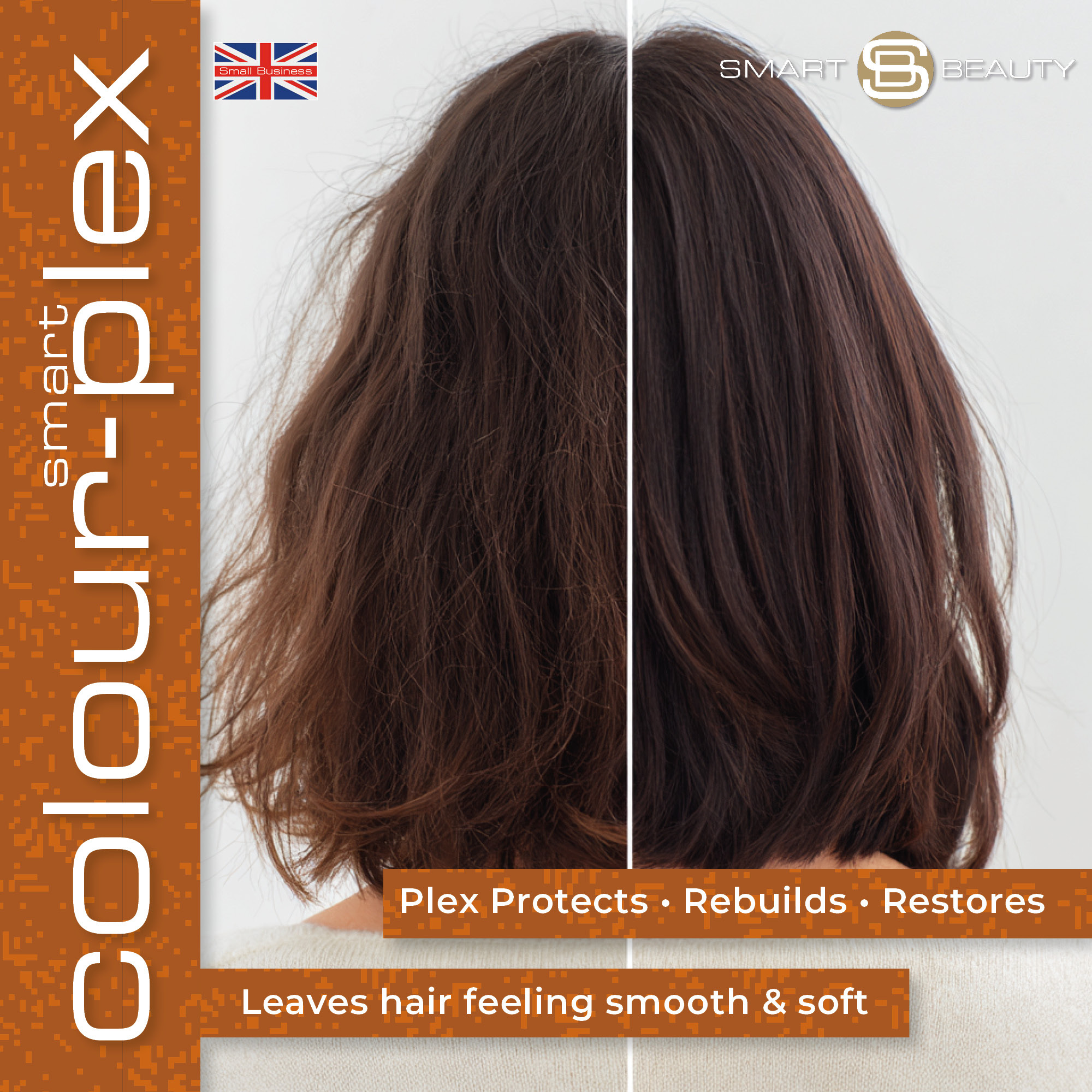 Deep Amber Red Copper Hair Dye Permanent with added Plex anti Hair breakage technology, Vegan & Cruelty-Free | Smart Beauty - Image 4