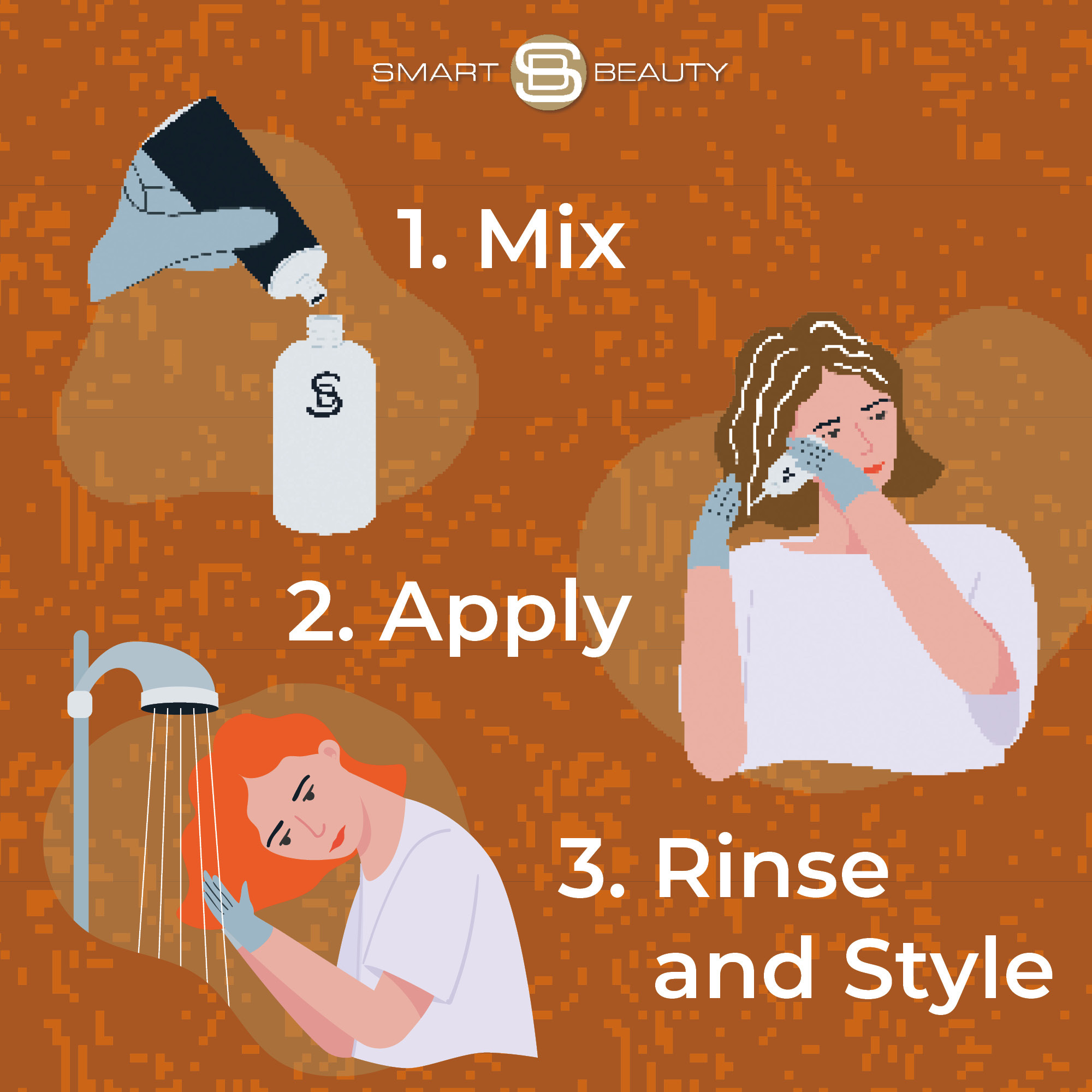 Deep Amber Red Copper Hair Dye Permanent with added Plex anti Hair breakage technology, Vegan & Cruelty-Free | Smart Beauty - Image 8