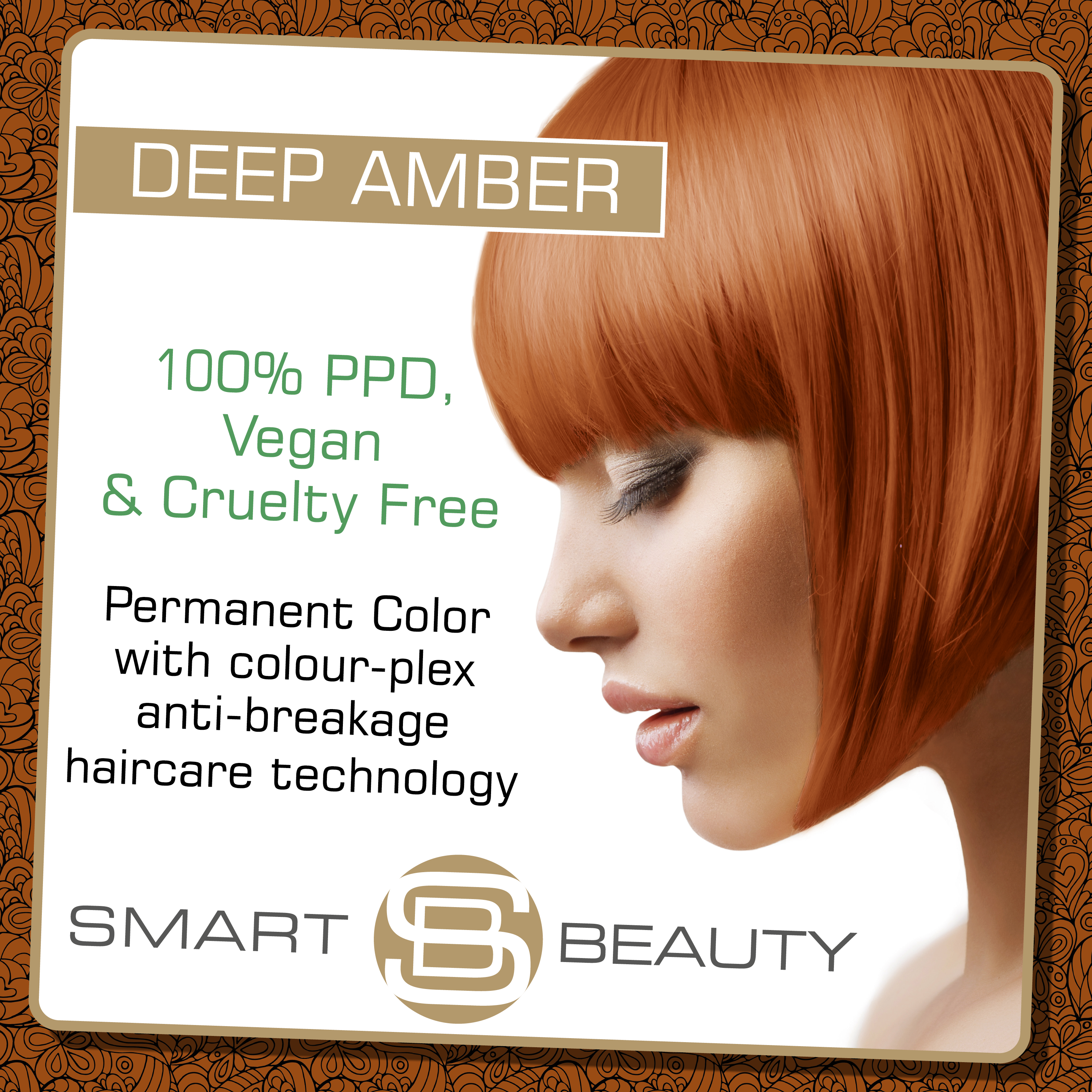 Deep Amber Copper Hair Dye + Plex Anti-breakage Technology