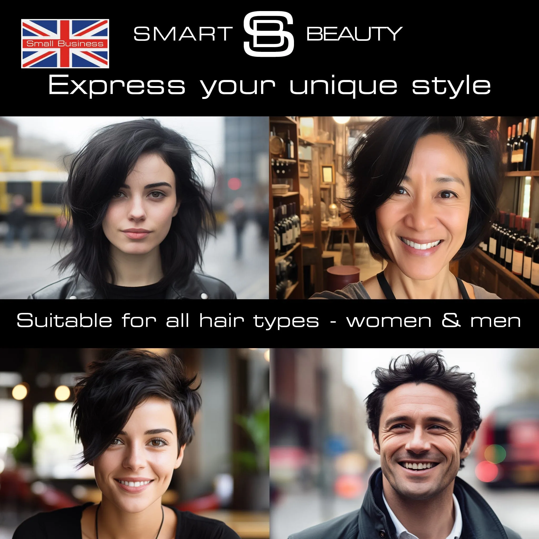 Black Hair Dye Permanent with added Plex anti Hair breakage technology, Vegan & Cruelty-Free | Smart Beauty - Image 4